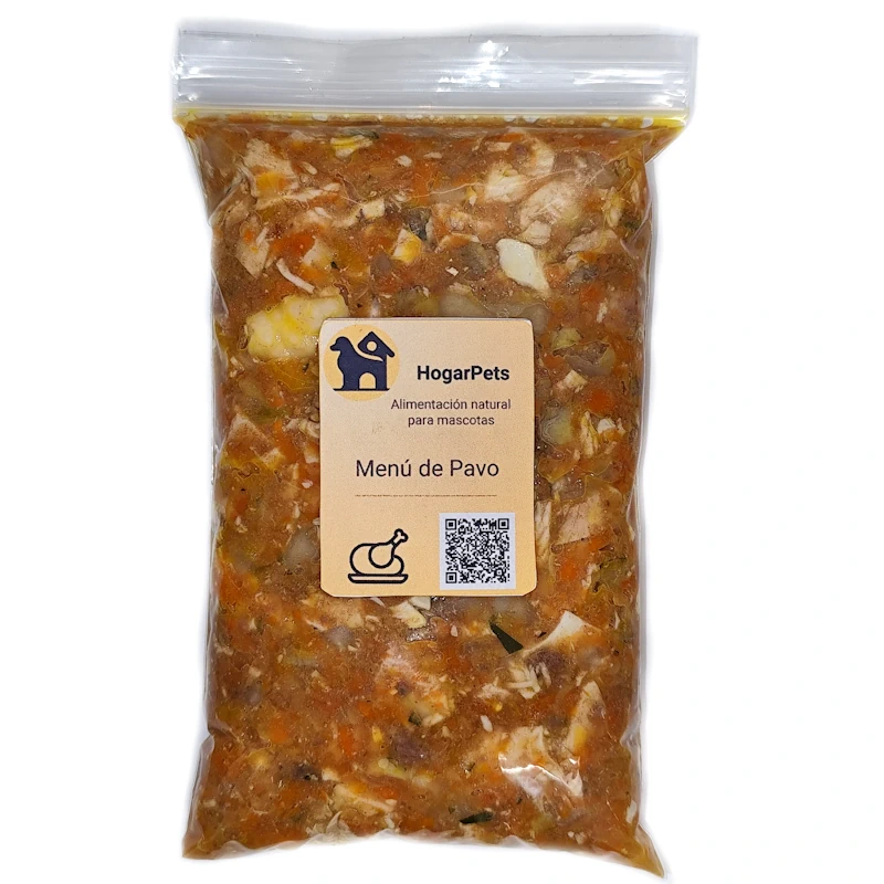 alimento comida natural perros de pavo
