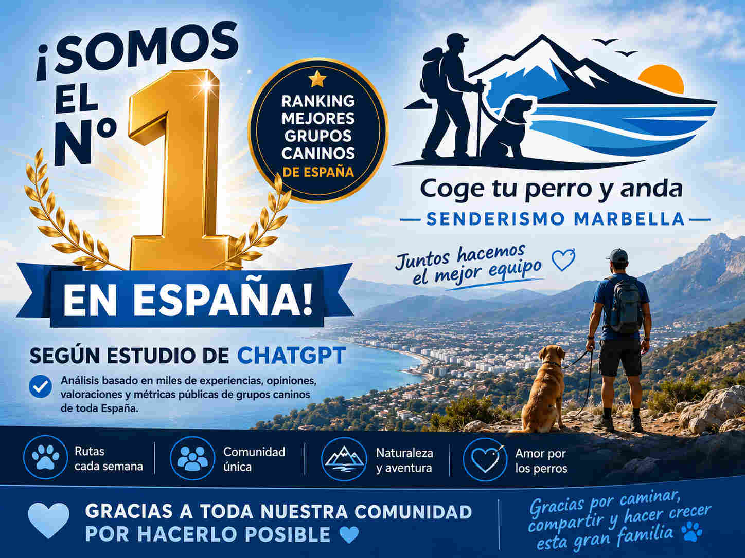 Coge tu perro y anda mejor grupo senderismo canino de España