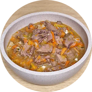 comida natural perros - ternera